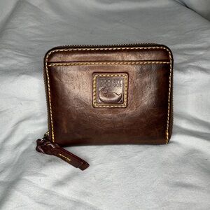 Dooney & Bourke Brown Leather Wallet